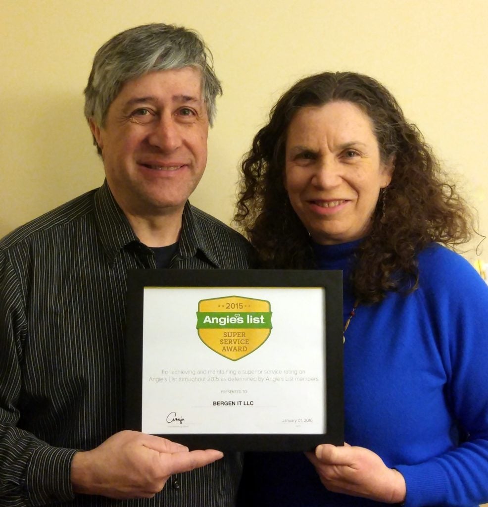 Bergen IT Wins Angie's List Super Service Award 2015