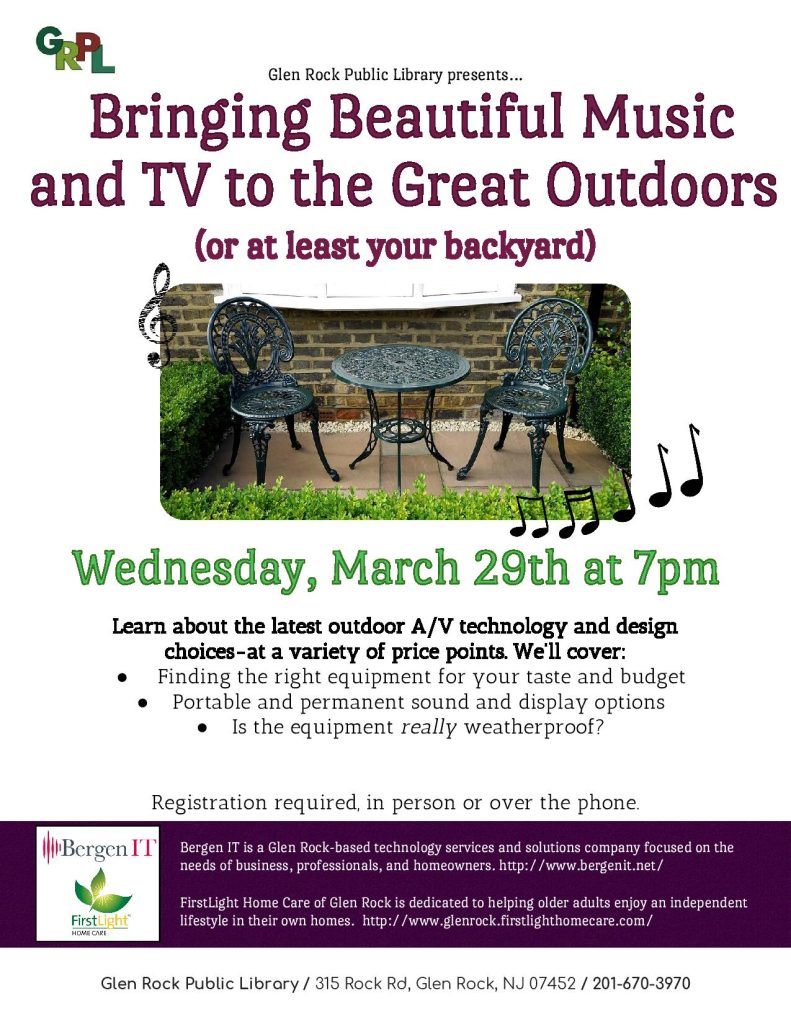 Presentation: Bringing Music & TV Outdoors Bringing Music and TV Outdoors_Bergen IT