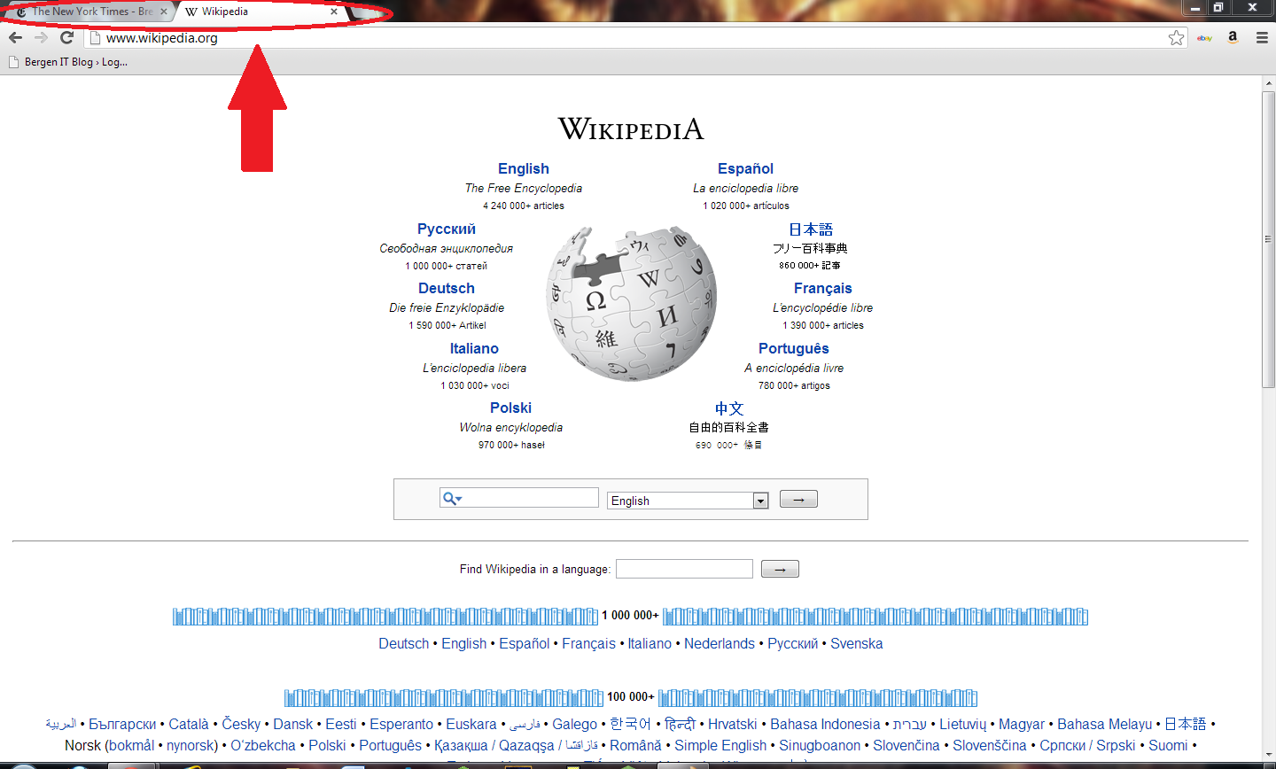 Ctrl + W Browser Afterwards