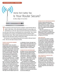 Image links to complete article: "Home Tech Safety Tips - Is Your Router Secure?"
