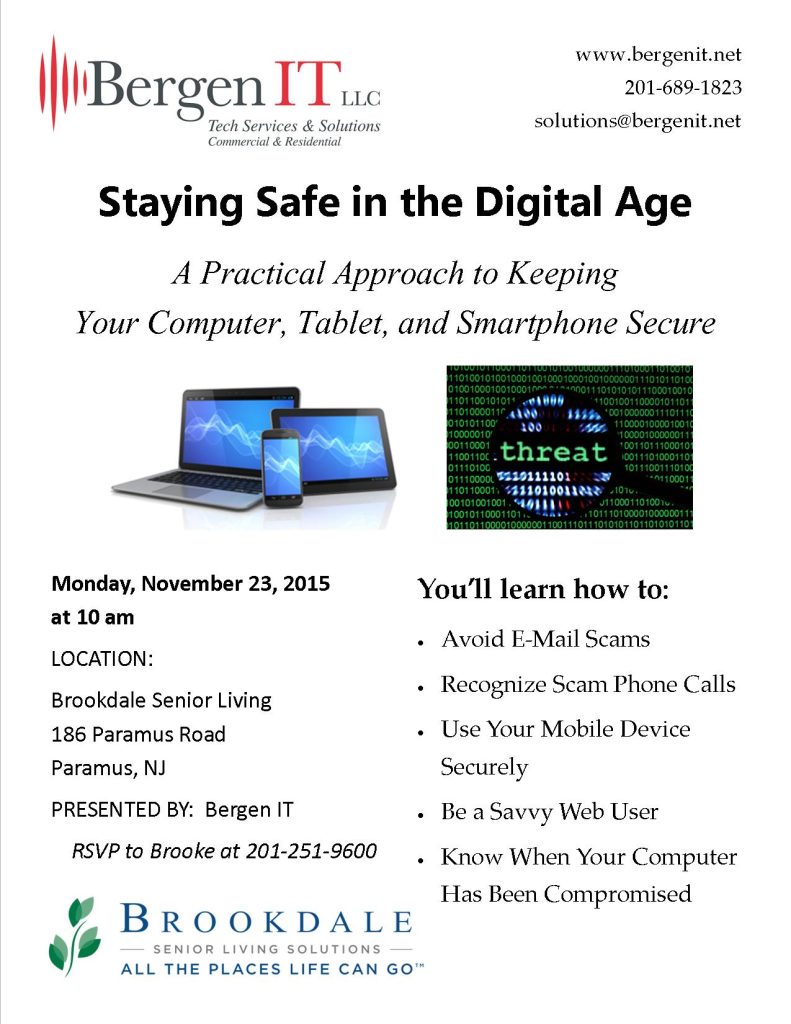 Staying Safe in the Digital Age Flyer