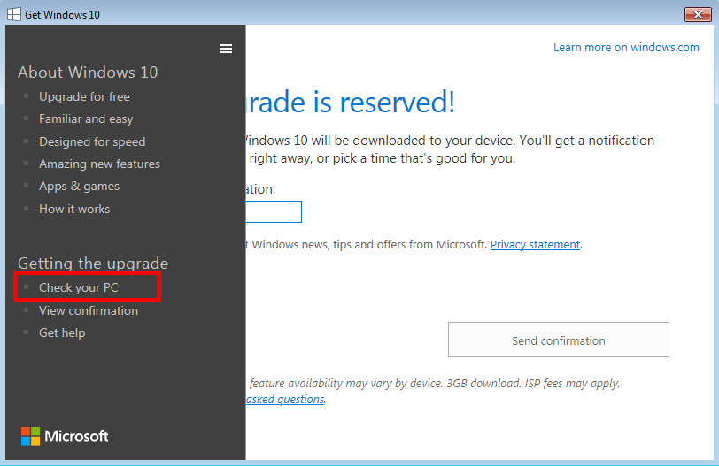 Windows10 - Compatibility Check